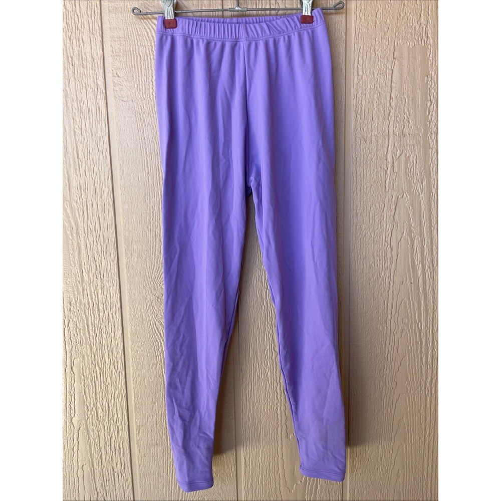 Bal Togs Purple Slippery Leggings Size Small Made In USA Aerobics Dance